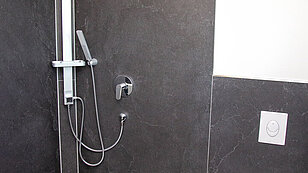 Dusche, begehbar, ebenerdig, WC, Bad